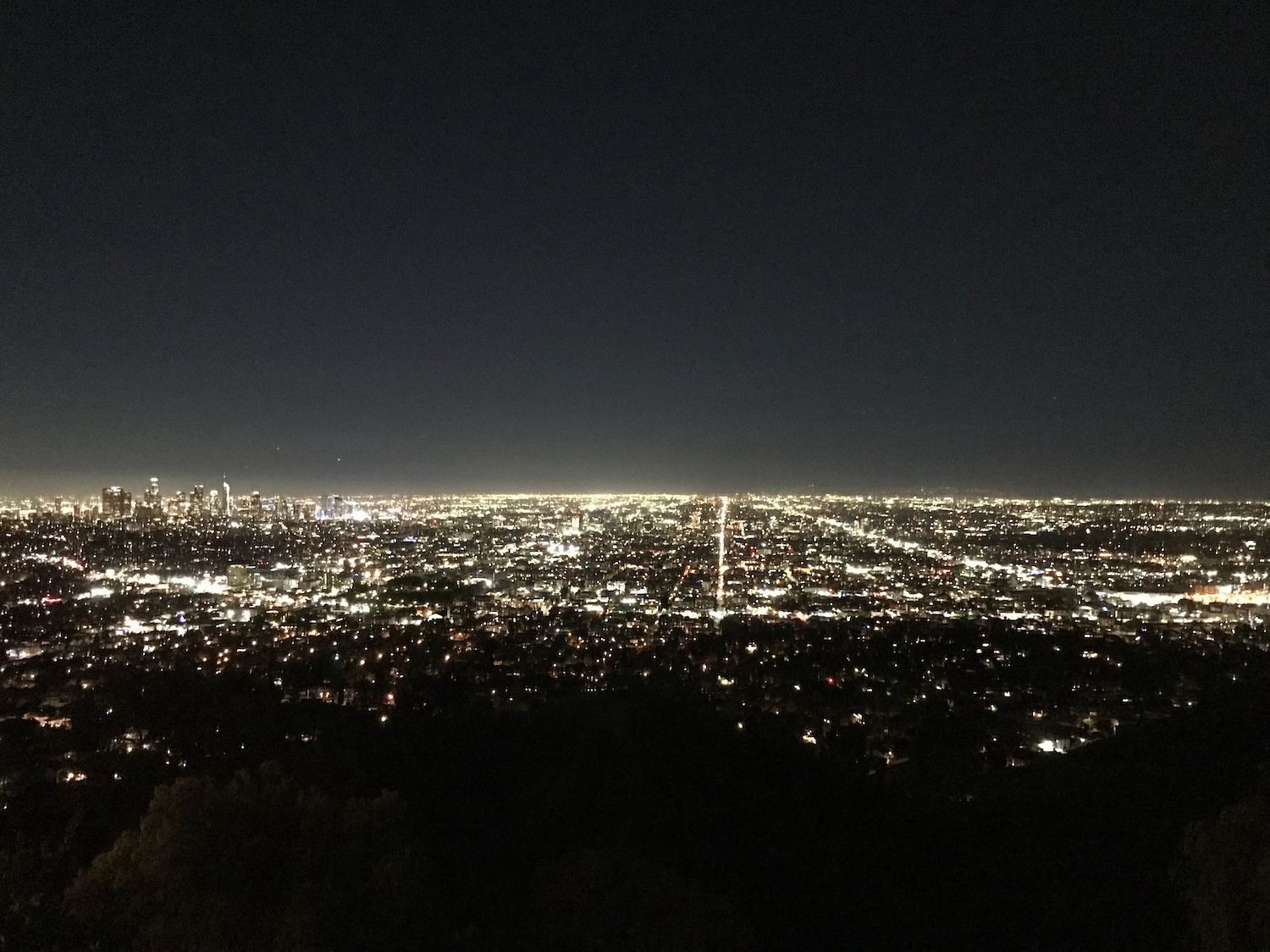 ロサンゼルスグリフィス天文台の夜景ツアー01